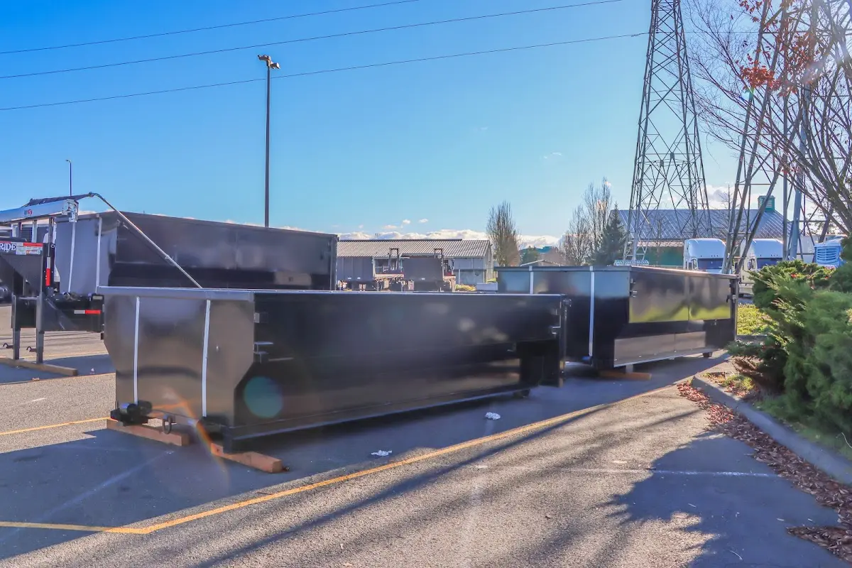 Roll-off dumpster ready for waste disposal at job site for Demolition Dumpster Rental in Zuni Pueblo